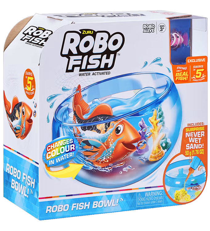 Robo Alive Leksaker - Robo Fish Swim 'N Fish Bowl - Blandat