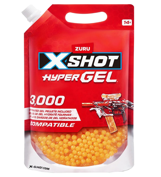 X-SHOT Gelkugler - Hyper Gel - 3000 stk - Refill Pack