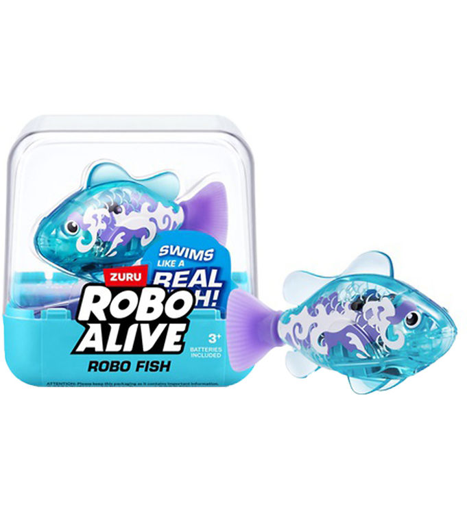Robo Alive Badelegetøj - Robo Fish - Blå/Lilla