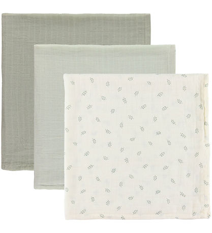 Sebra Stofble - 3-pak - 75x75 cm - Sophora Leaves/Mist Green