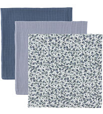 Sebra Stofbleer - 3-pak - 75x75 cm - Blue Olive/Forest lake Blue Sebra Stofbleer - 3-pak - 75x75 cm - Blue Olive/Forest lake Blue
