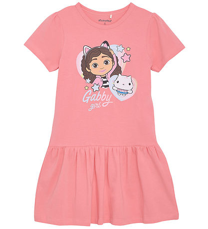 Minymo Kjole - Gabby's Dollhouse - Strawberry pink Minymo Kjole - Gabby's Dollhouse - Strawberry pink