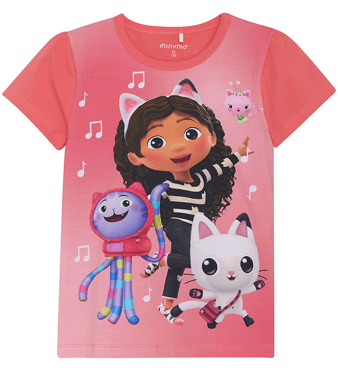 Minymo T-shirt - Gabby's Dollhouse - Calypso Coral