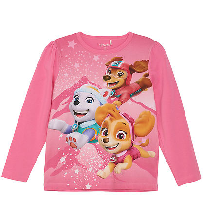 Minymo Bluse - Paw Patrol - Azalea Pink  Minymo Bluse - Paw Patrol - Azalea Pink