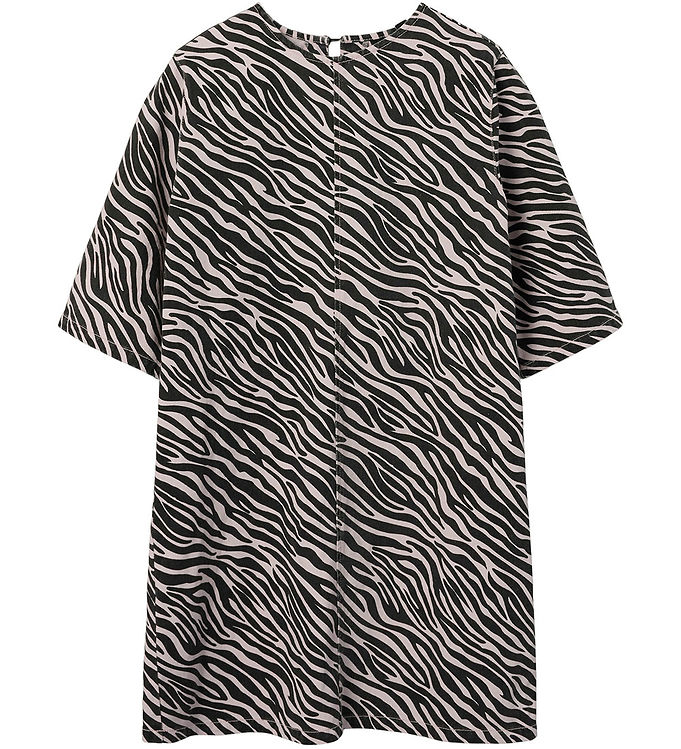 LMTD NlfZebra Kjole - Pink Marshmallow/Raven Zebra
