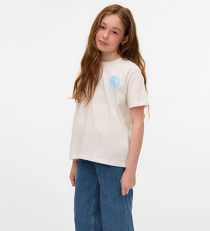 Vero Moda Girl T-shirt - VmPhotostatic - Snow White/Balloon