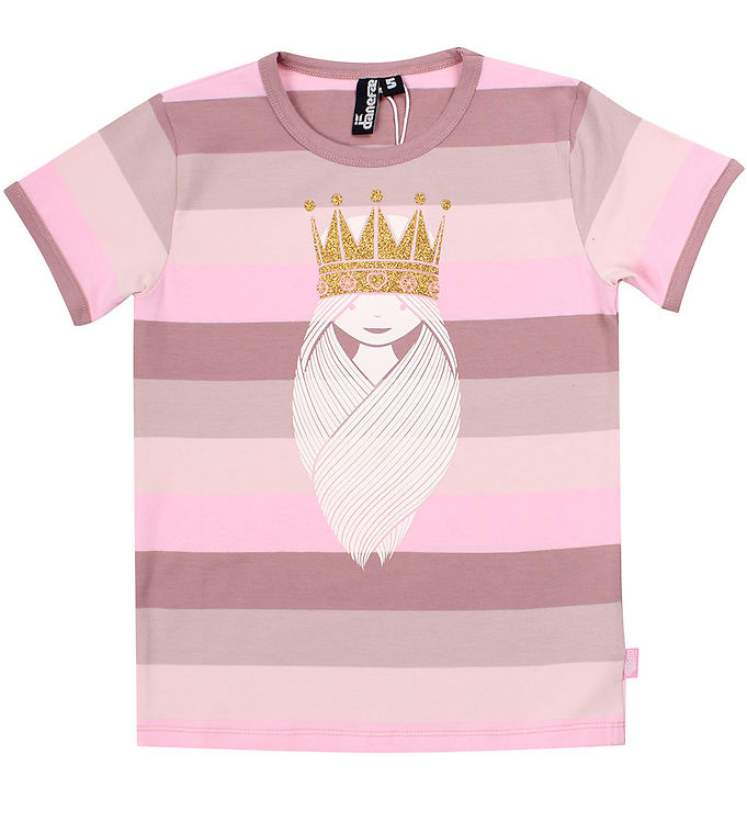 Danefæ T-shirt - Danerainbow Ringer - Poof Prinsesse
