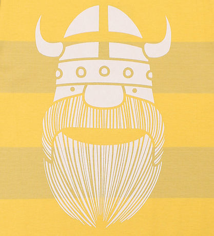 Danefæ T-shirt - Danerainbow Ringer - Faded Yellow/Yellow Erik Danefæ T-shirt - Danerainbow Ringer - Faded Yellow/Yellow Erik