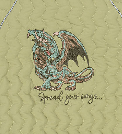 Mikk-Line Bomberjakke - Gray Green m. Drage Mikk-Line Bomberjakke - Gray Green m. Drage