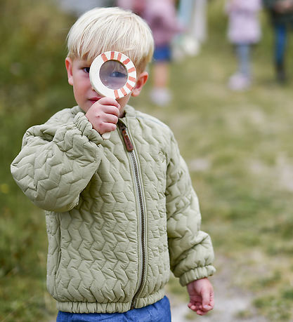 Mikk-Line Bomberjakke - Gray Green m. Drage