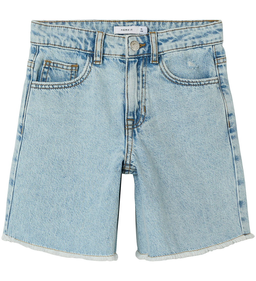Name It Shorts - Noos - NkfBella - Light Blue Bleched Denim - Name It - 6 Jahre (116) - Shorts