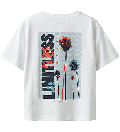 Name it T-shirt - NkmVelix - Bright White/Limitless