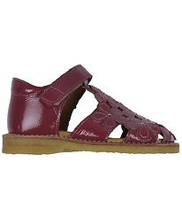 Angulus Sandaler - Berry m. Blomster Angulus Sandaler - Berry m. Blomster