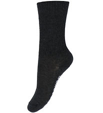 GoBabyGo Strømper - Non-Slip socks - Dark Grey Melange GoBabyGo Strømper - Non-Slip socks - Dark Grey Melange