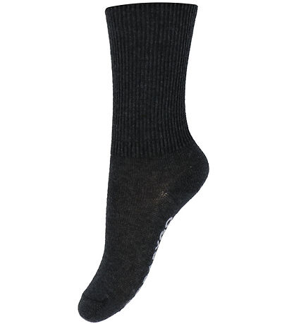 GoBabyGo Strømper - Non-Slip socks - Dark Grey Melange GoBabyGo Strømper - Non-Slip socks - Dark Grey Melange