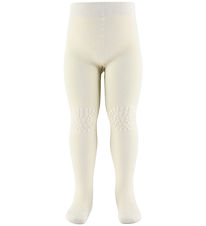 GoBabyGo Skridsikre Strømpebukser - Bambus - Off White GoBabyGo Skridsikre Strømpebukser - Bambus - Off White