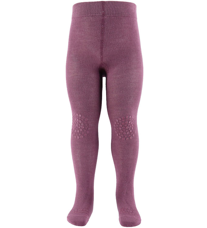 GoBabyGo Skridsikre Strømpebukser - Bambus - Misty Plum