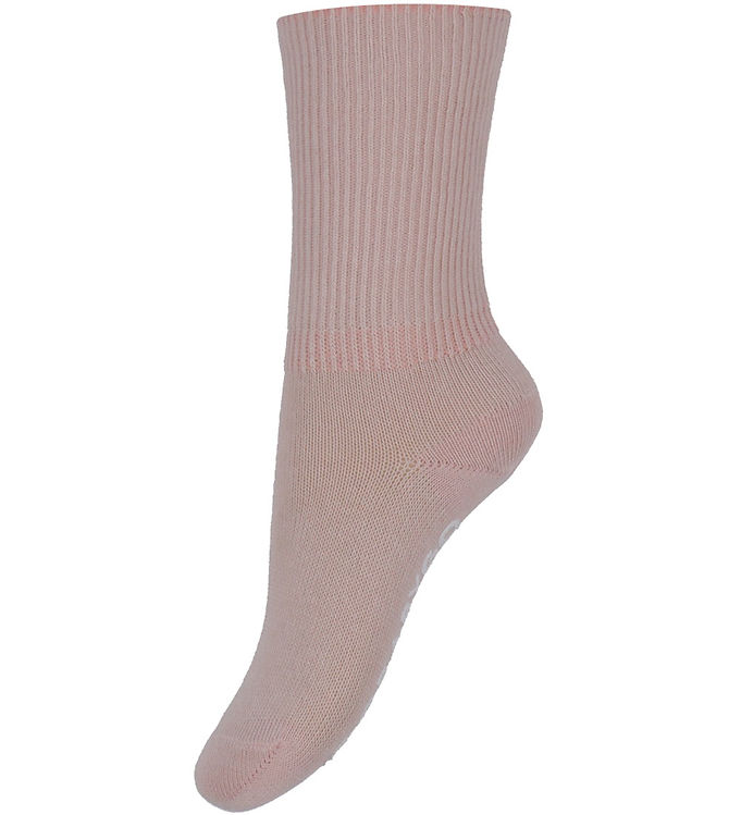 GoBabyGo Strømper - Non-Slip Socks - Soft Pink billede