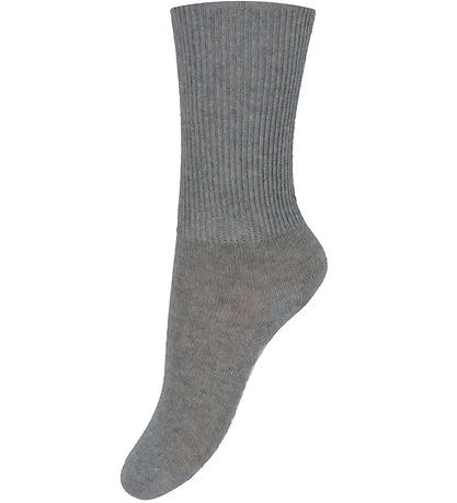 GoBabyGo Strømper - Non-Slip Socks - Grey Melange GoBabyGo Strømper - Non-Slip Socks - Grey Melange