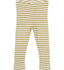Petit Piao Leggings - Rib - Modal - Khaki/Dark Off White Petit Piao Leggings - Rib - Modal - Khaki/Dark Off White