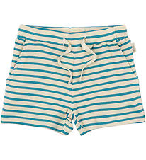 Petit Piao Shorts - Rib - Modal - Turquise/Dark Off White Petit Piao Shorts - Rib - Modal - Turquise/Dark Off White