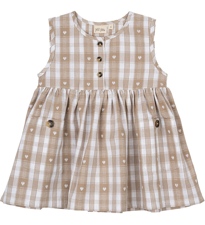 Petit Piao Kjole - Off White Heart