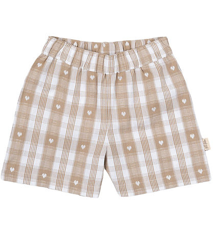 Petit Piao Shorts - Boxy Woven - Off White Heart Petit Piao Shorts - Boxy Woven - Off White Heart