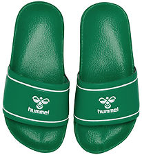 Hummel Badesandaler - Pool Slide Jr - Grøn/Hvid Hummel Badesandaler - Pool Slide Jr - Grøn/Hvid