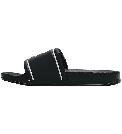 Hummel Badesandaler - Pool Slide Jr - Sort/Hvid