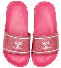 Hummel Badesandal - Pool Slide Glitter Jr - Raspberry Hummel Badesandal - Pool Slide Glitter Jr - Raspberry
