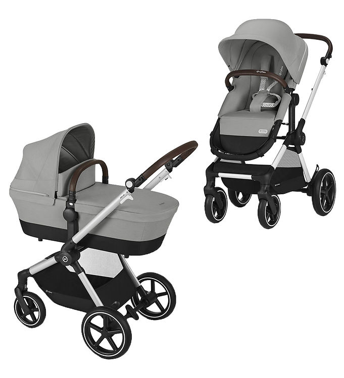 Cybex Klapvogn/Barnevogn - Eos Lux - 2-i-1 - Stone Grey