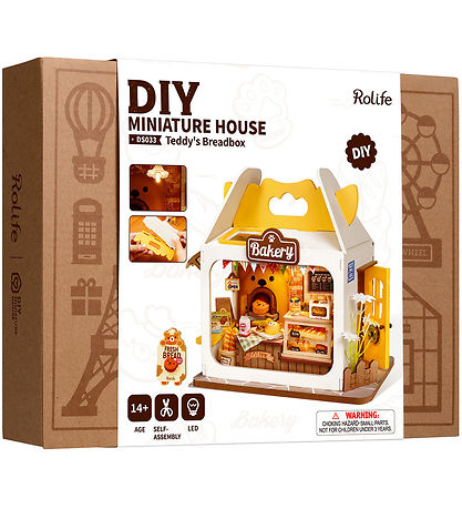 Rolife Miniature-diorama - DIY - Teddy's Breadbox DS033 - 67 Del Rolife Miniature-diorama - DIY - Teddy's Breadbox DS033 - 67 Del