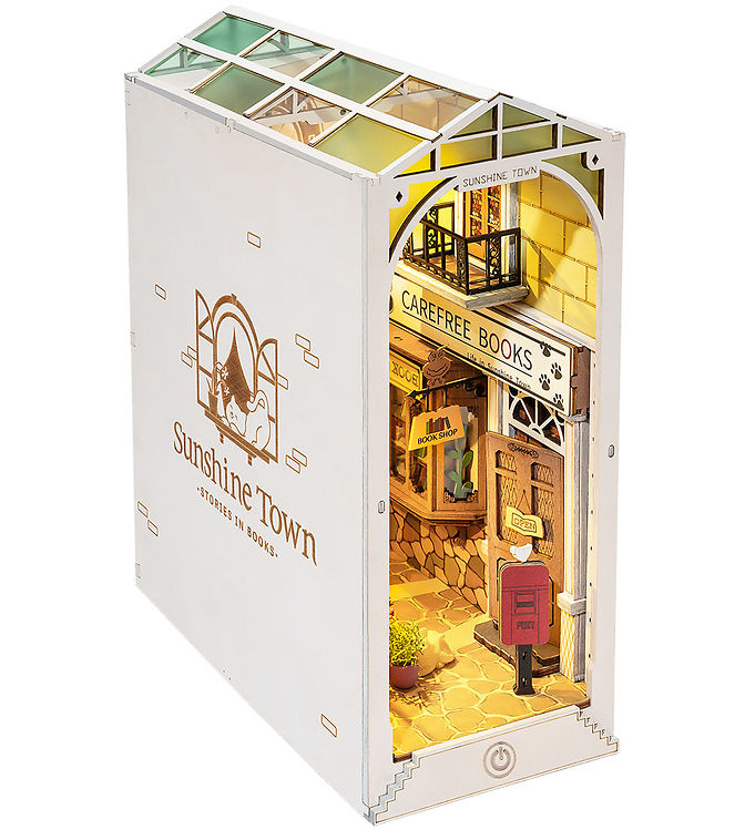 Robotime ROBOTIME foldbar LED-model i træ - bogkrog Sunshine City