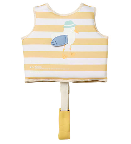 SunnyLife Svømmevest - Sid The Seagull - Mustard Stripe
