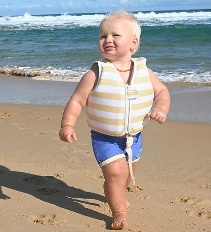 SunnyLife Svømmevest - Sid The Seagull - Mustard Stripe