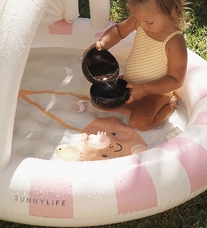 SunnyLife Badebassin m. Skygge - 120x104 cm - Cotton Candy - Che