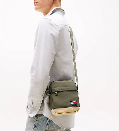 Tommy Hilfiger Shoulder Bag - Ace Daily - Pewter/Green