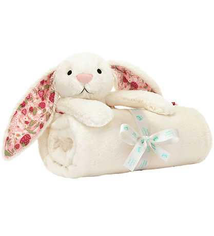 Jellycat Nussetæppe - 70x56 cm - Blossom Cream Bunny Berry