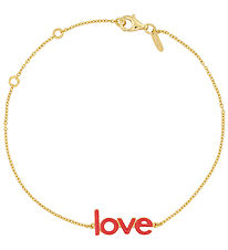 Design Letters Armbånd - Keywords Chain - 18k Guldbelagt - Coral Design Letters Armbånd - Keywords Chain - 18k Guldbelagt - Coral