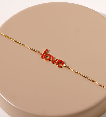 Design Letters Armbånd - Keywords Chain - 18k Guldbelagt - Coral Design Letters Armbånd - Keywords Chain - 18k Guldbelagt - Coral