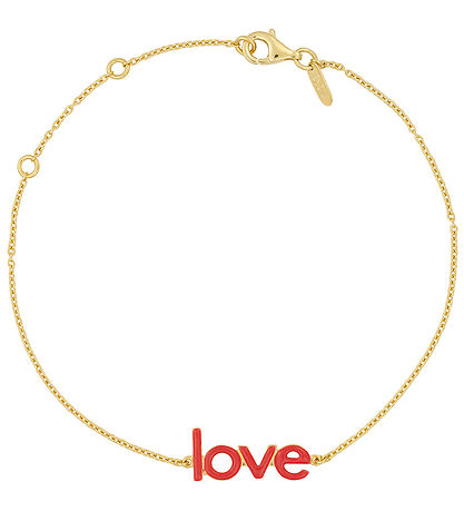 Design Letters Armbånd - Keywords Chain - 18k Guldbelagt - Coral Design Letters Armbånd - Keywords Chain - 18k Guldbelagt - Coral