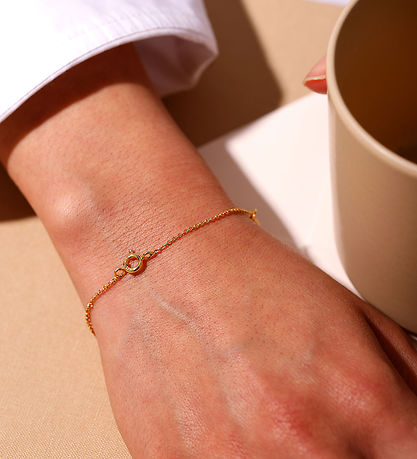 Design Letters Armbånd - Ruth Anchor Charm Lock - 18k Guldbelagt Design Letters Armbånd - Ruth Anchor Charm Lock - 18k Guldbelagt