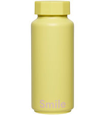 Design Letters Termoflaske - 500 ml - Smile - Gul Design Letters Termoflaske - 500 ml - Smile - Gul