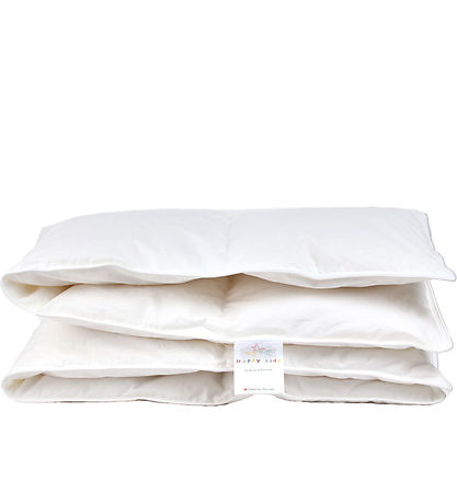 Happy Kids Dyne - Helårs - Dun - 70x100 cm - Baby - Hvid Happy Kids Dyne - Helårs - Dun - 70x100 cm - Baby - Hvid