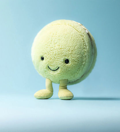 Jellycat Bamse - 12x10 cm - Amuseables Max Macaron - Pistachio