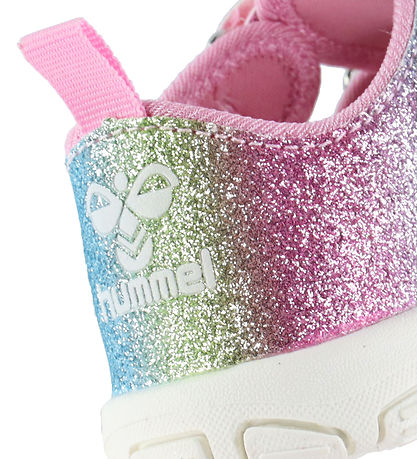 Hummel Sandaler - Velcro Infant - Hvid/Multifarvet Glimmer Hummel Sandaler - Velcro Infant - Hvid/Multifarvet Glimmer