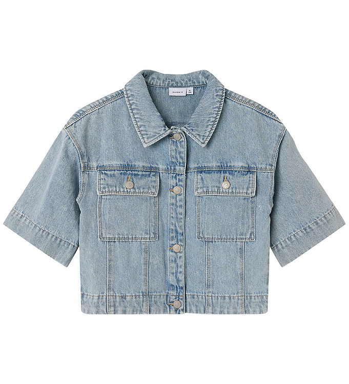 Name It Skjorte - NkfAva - Light Blue Denim