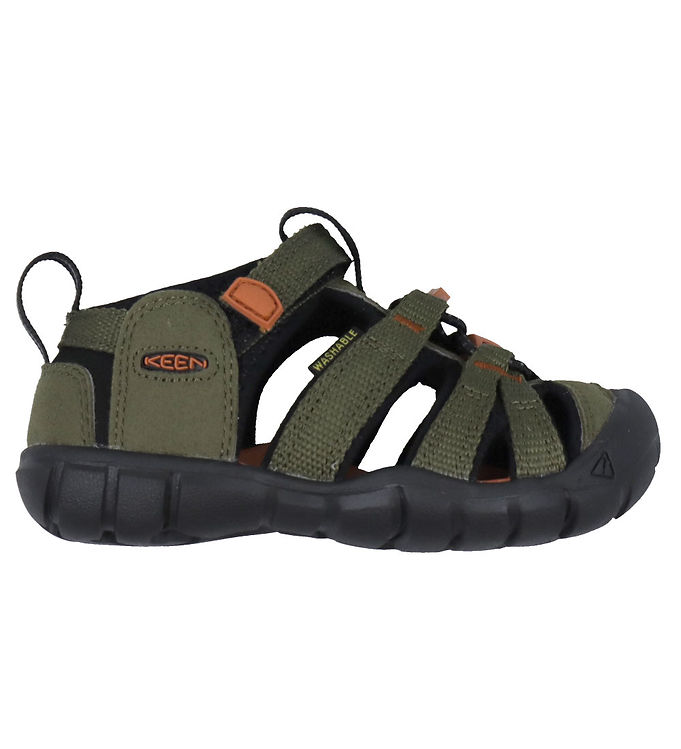 KEEN Sandaler - Seacamp II CNX C - Dark Olive/Gold Flame