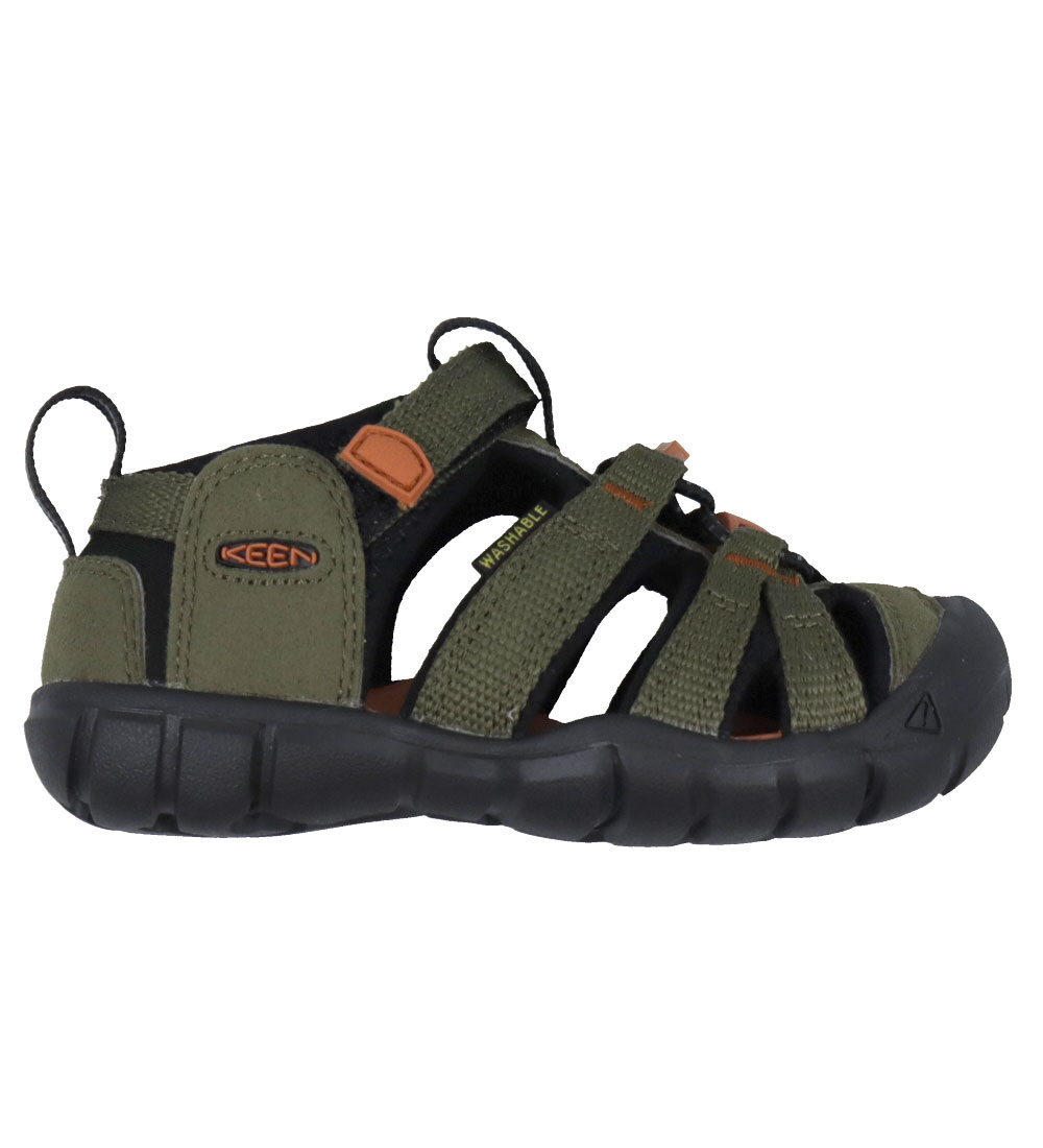 KEEN Sandalen - Seacamp II CNX C - Dark Olive/Gold Flamme - KEEN - 29 - Sandalen