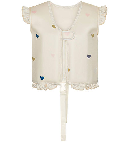 Vanilla Copenhagen Svømmevest - Neo - m. Hjerter - Milk - m. Flæ